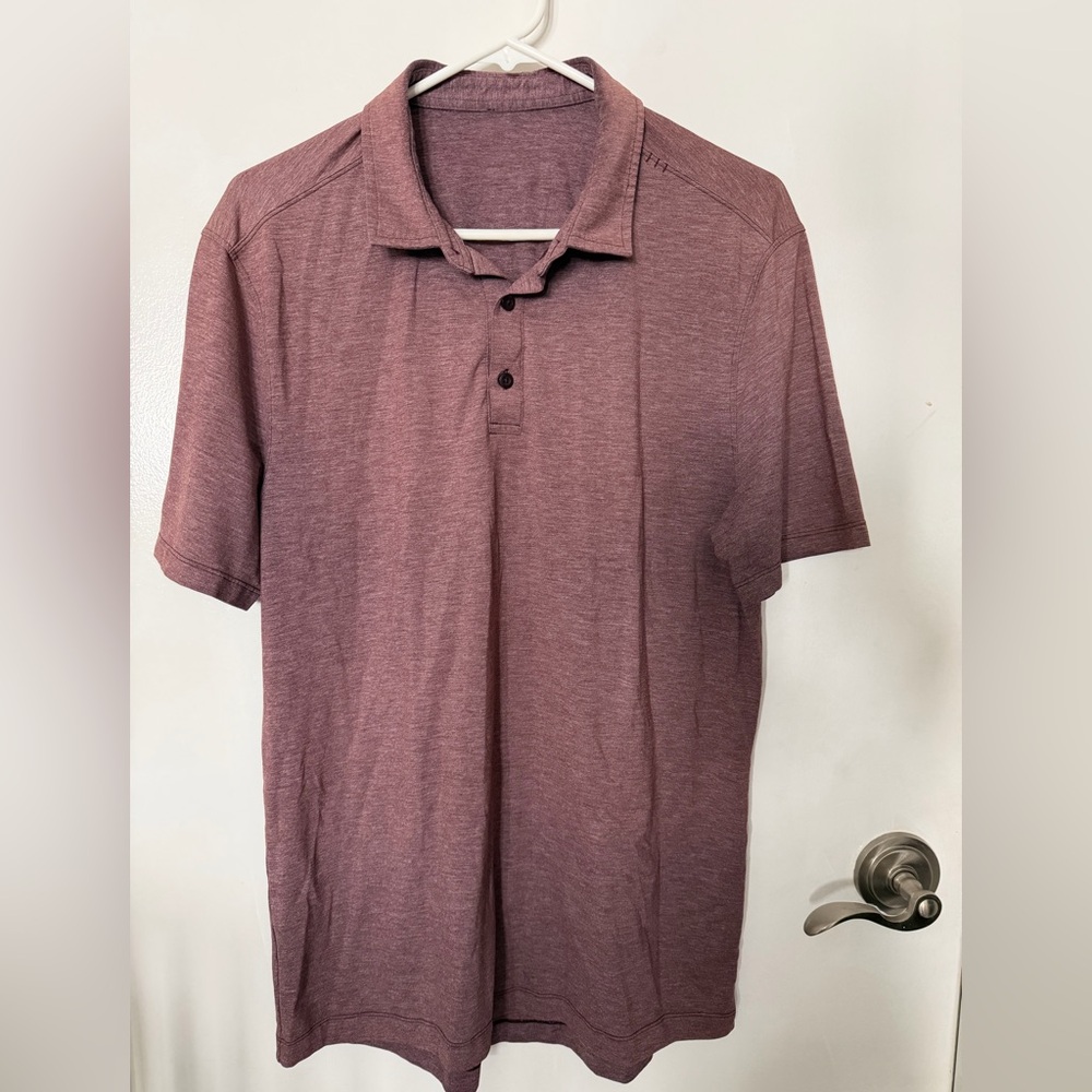 Lululemon Men's Maroon Polo Shirt